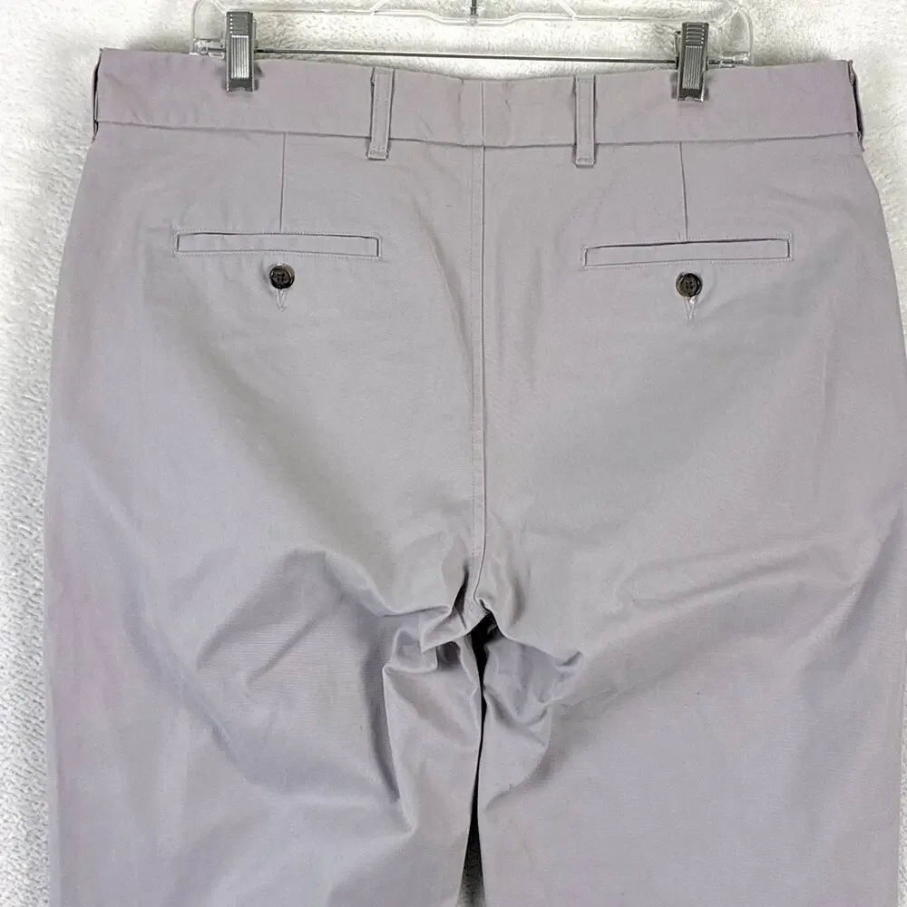 Peter Manning Pants Mens 36x29 Gray Chino Preppy New York Summer Classic USA